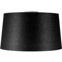 Aanbieding Moderne plafondlamp wit met zwarte kap 45 cm - Combi