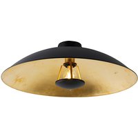 Aanbieding Vintage plafondlamp zwart met goud 60 cm - Emilienne