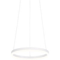 Aanbieding Design hanglamp wit 40 cm incl. LED 3 staps dimbaar - Anello