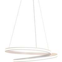 Aanbieding Moderne hanglamp wit 74cm incl. LED 3 staps dimbaar - Rowan