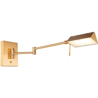 Aanbieding Design wandlamp brons incl. LED met touch dimmer - Notia