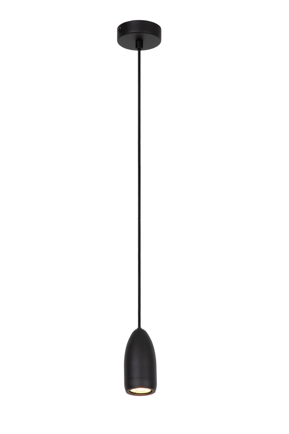 Aanbieding Lucide EVORA - Hanglamp - Ø 10 cm - 1xGU10 - Zwart - ean 5411212452504