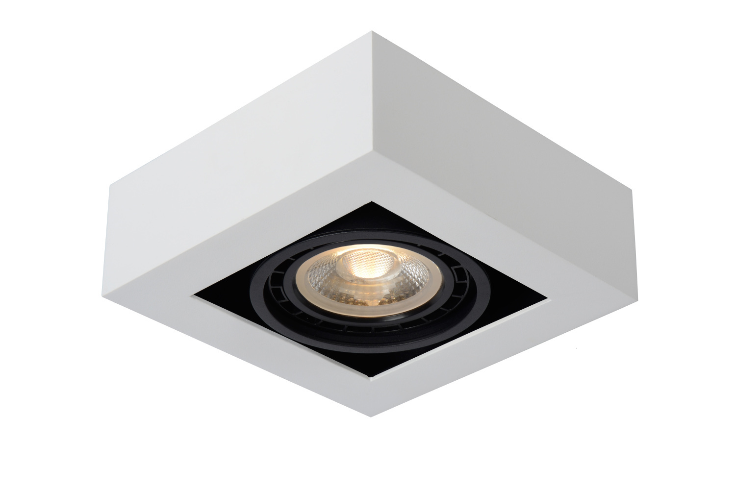 Aanbieding Lucide ZEFIX - Plafondspot - LED Dim to warm - GU10 (ES111) - 1x12W 2200K/3000K - Wit - ean 5411212092410