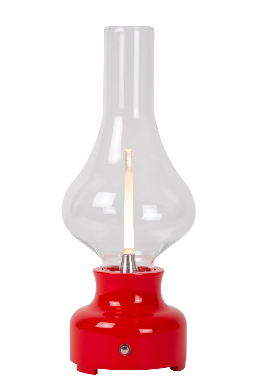 Aanbieding Lucide JASON - Oplaadbare Tafellamp - Accu/Batterij - LED Dimb. - 1x2W 3000K - 3 StepDim - Rood - ean 5411212741080