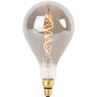 Aanbieding E27 dimbare LED spiraal filament lamp A165 smoke 4W 120 lm 1800K