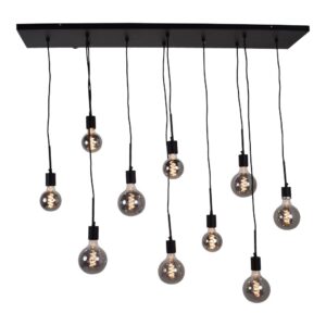 Laagste prijs - Urban Interiors HanglampBulby 10-lichts Zwart - AI-CL-14052