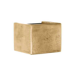 Laagste prijs - Fischer & Honsel Gouden wandlampCog 12cm x 10cm - 30582