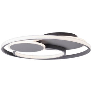 Laagste prijs - Brilliant PlafondlampRunda 50cm 3-rings Antraciet - G99371/22