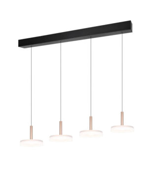 Laagste prijs - Trio 4-lichts led hanglampCeleste wit glas - 354910465