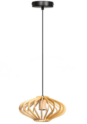 Laagste prijs - ETH Houten hanglampTess Ø 25cm plat - 05-HL4543-70