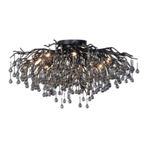 Laagste prijs - Paul Neuhaus KroonluchterIcicle zwart 100cm - 8092-18