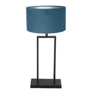 Laagste prijs - Steinhauer Tafellamp 55cmStang met blauwe kap - 3863ZW