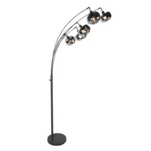 Laagste prijs - Steinhauer Zwarte vloerlampTenebris 5-lichts - 4214ZW