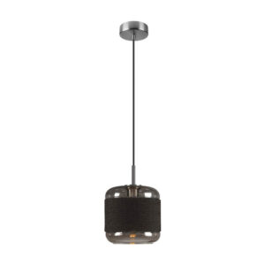 Laagste prijs - SLV HanglampPantilo Rope 20 smoke glas - Ø 19