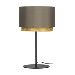 Laagste prijs - Stars of Light TafellampMarchena cappucino met hout - Ø 32cm - 390123