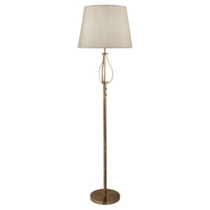Laagste prijs - Searchlight Staande schemerlampVegas bronsbruin met taupe - EU7485AB