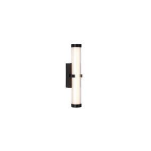 Laagste prijs - Searchlight Zwarte wandlampClamp 33cm - 63124-1BK