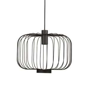 Laagste prijs - Lyora Zwarte draadlampAllan Ø 48cm - 6941