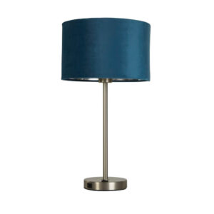 Laagste prijs - Searchlight TafellampFinn goud met blauw - EU58911TE