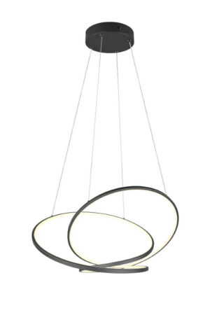 Laagste prijs - Trio Vide hanglampDarvin zwart - 75cm - 349119132