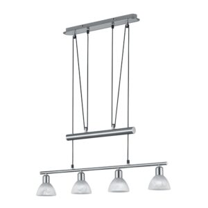 Laagste prijs - Trio Design hanglampLevisto 4-lichts nikkel - 371010407