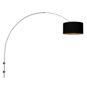 Laagste prijs - Steinhauer WandlampSparkled Light metaal met zwarte kap - 3966ST