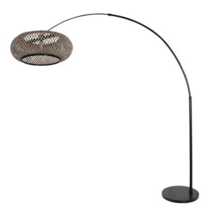 Laagste prijs - Steinhauer Rotan booglampSparkled zwart - 7508ZW