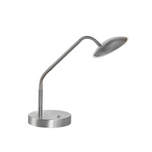 Laagste prijs - Fischer & Honsel Nikkel leeslampTallri dimbaar - 50700