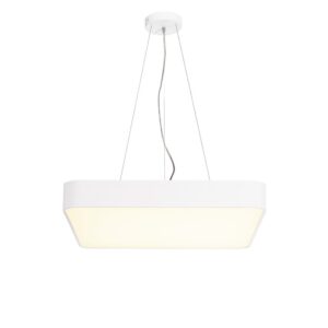 Laagste prijs - SLV Vierkante hanglampMedo Led 60cm wit - 1000726