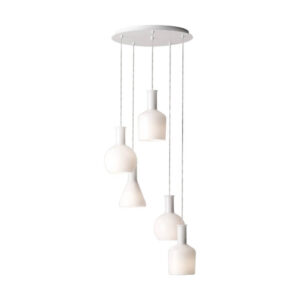 Laagste prijs - Stars of Light Witte hanglampPascoa 5-lichts - 39143