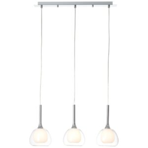 Laagste prijs - Brilliant Eetkamer hanglampHadan chroom met helder glas - 85573/15