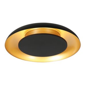 Laagste prijs - Steinhauer PlafonniereGolden Veil zwart Ø 40cm - 4331ZW