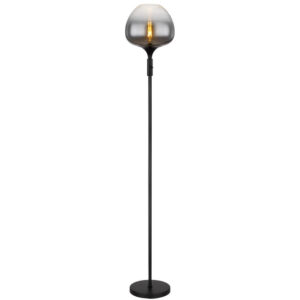 Laagste prijs - Globo Zwarte vloerlampMaxy enkel Ø 29cm - 15548S2