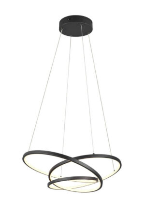 Laagste prijs - Trio Vide hanglampDarvin zwart - 62cm - 349110132