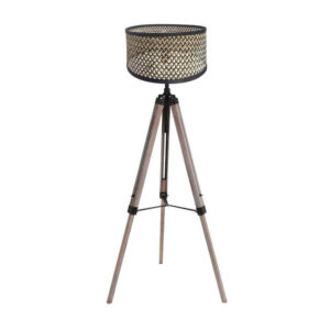 Laagste prijs - Steinhauer Tripod vloerlampTriek met bamboe kap - 4098ZW