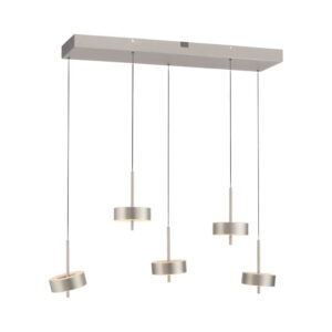 Laagste prijs - Paul Neuhaus 5-lichts hanglampQ-Rotate aluminium modern - 2249-95