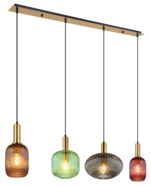 Laagste prijs - Globo Design hanglampNormy messing - 15469-4H