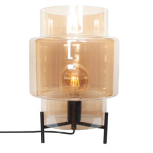 Laagste prijs - By Rydéns TafellampEbbot amber glas - 4002340-5503