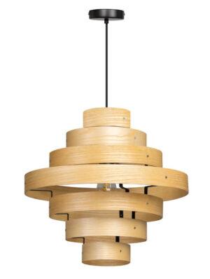 Laagste prijs - ETH Houten hanglampOaknut 7-rings - 05-HL4453-72