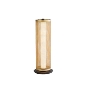 Laagste prijs - Searchlight TafellampThread zwart met goud mesh - EU25154-1BK