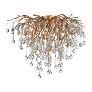 Laagste prijs - Paul Neuhaus KroonluchterIcicle messing 50cm - 8091-11