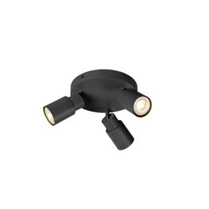Laagste prijs - SLV Ronde spotPuri 2.0 Tube zwart 3-lichts - 1008332