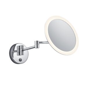 Laagste prijs - Trio SpiegellampView 3x Zoom 21cm rond chroom - 282990106