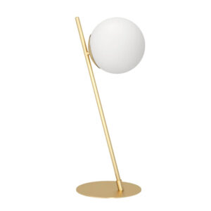 Laagste prijs - Eglo TafellampRondo 4 goud met witte bol - 900868