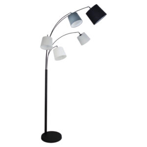 Laagste prijs - By Rydéns Staande lampFoggy mat zwart 80cm - 4100440-4007