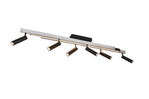 Laagste prijs - Trio 6-lichts led spotZeno metaal met zwart - 648310705
