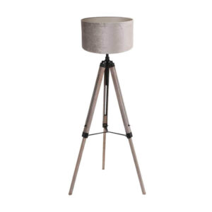Laagste prijs - Steinhauer Tripod vloerlampTriek met zilvere kap - 4106ZW