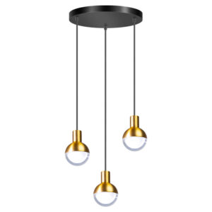 Laagste prijs - ETH Zwarte hanglampDrop met goud - 05-HL4247-0230