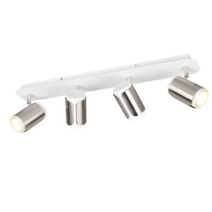 Laagste prijs - Trio 4-lichts opbouwspotGillan nikkel met wit - 814500407
