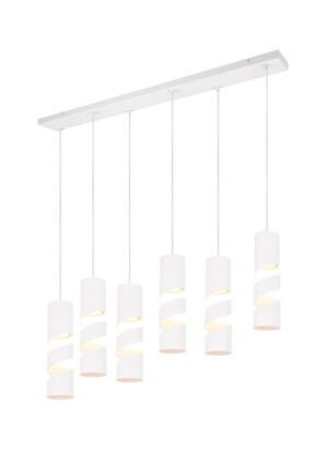 Laagste prijs - Trio 6-lichts koker hanglampStream wit - 364000631